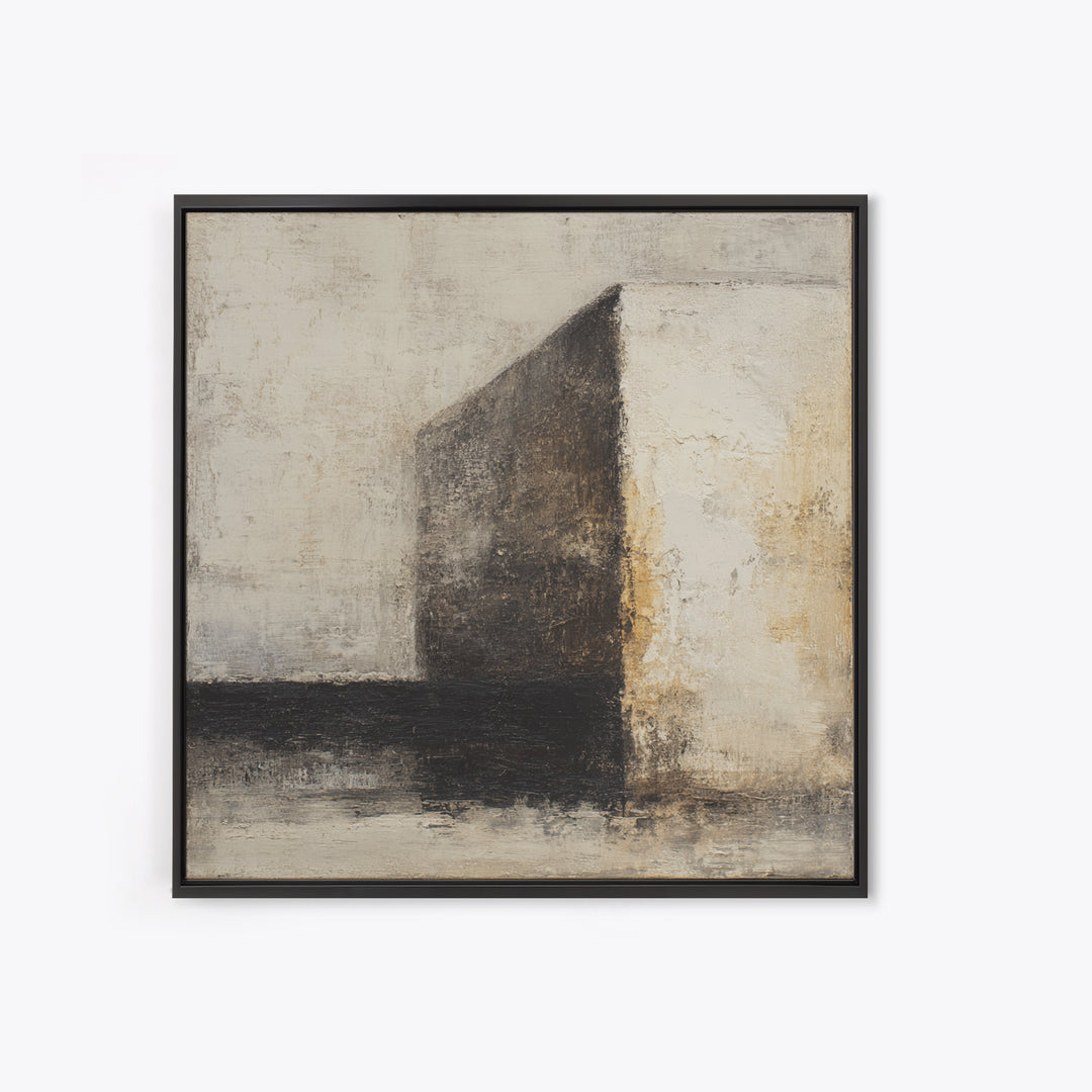 Black and White Architectural Study Framed Canvas Print, Wall Art, Gallery Decor, Living Room Decor, Fine Art, WAL-1x1-32
