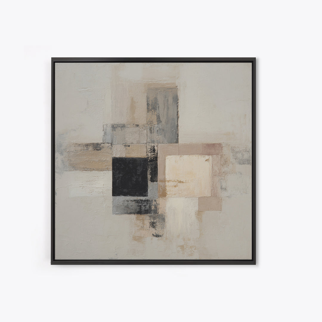 Black and White Architectural Study Framed Canvas Print, Wall Art, Wall Art Prints, Living Room Decor, Fine Art, WAL-1x1-56
