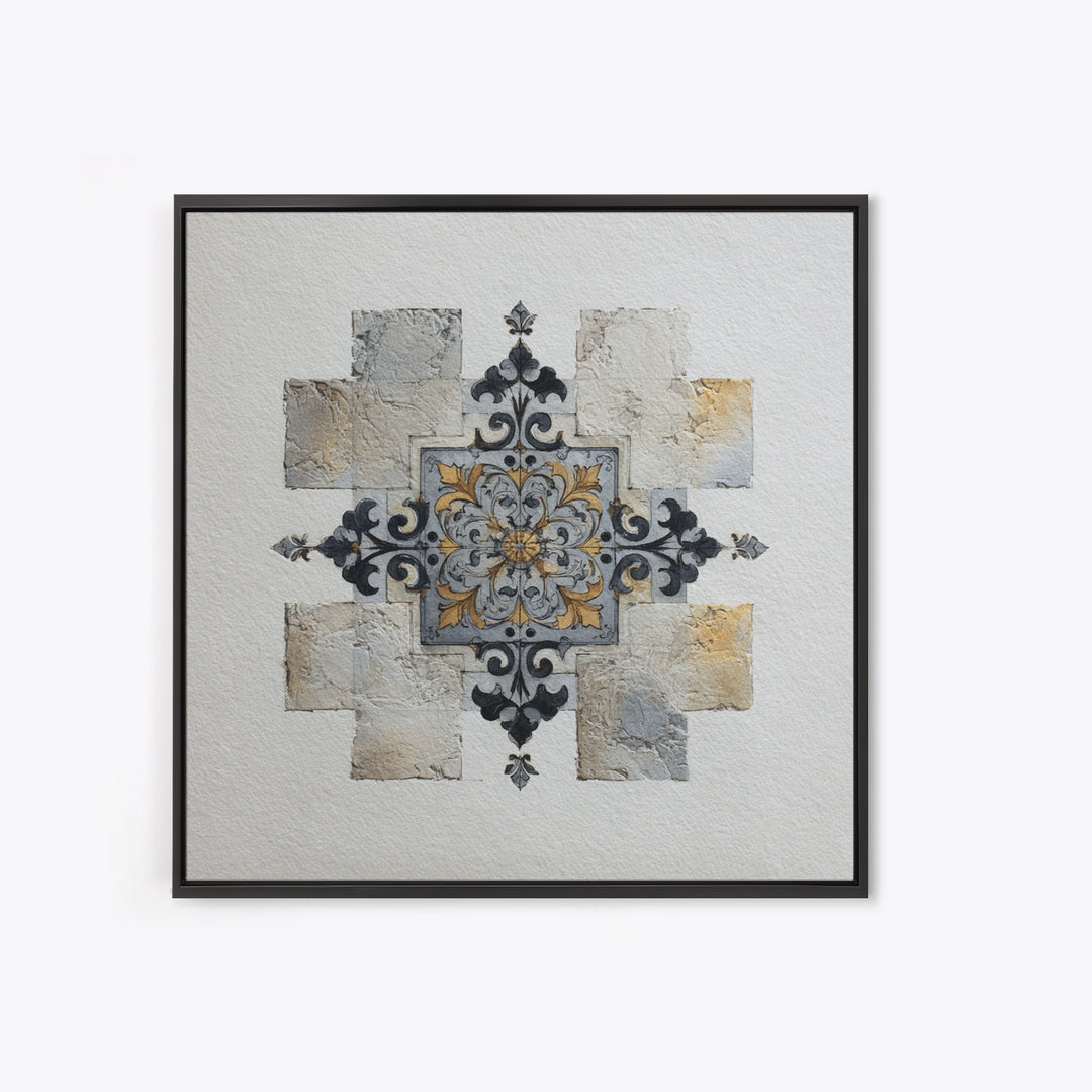 Black and White Architectural Study Framed Canvas Print, Wall Art, Printable Wall Art, Living Room Decor, Fine Art, WAL-1x1-8