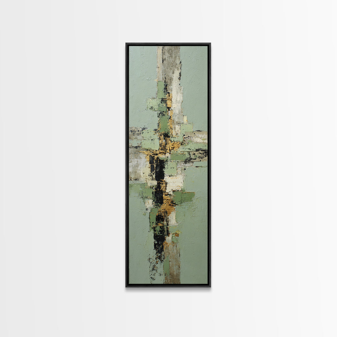 Tropical Palm Leaf Painting Canvas Print, Wall Art, Prints Wall Art, Living Room Decor, Oil Painting, Textured Painting, WAL-1x3-100