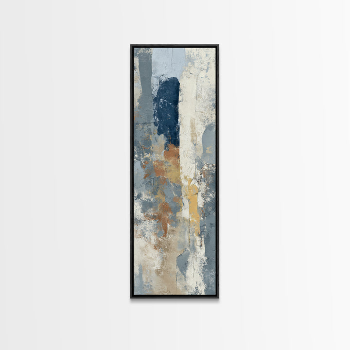 Luxury Neutral Plaster Texture Abstract Canvas Print, Wall Art, Wood Wall Art, Living Room Decor, Fine Art, Textured Painting, WAL-1x3-51