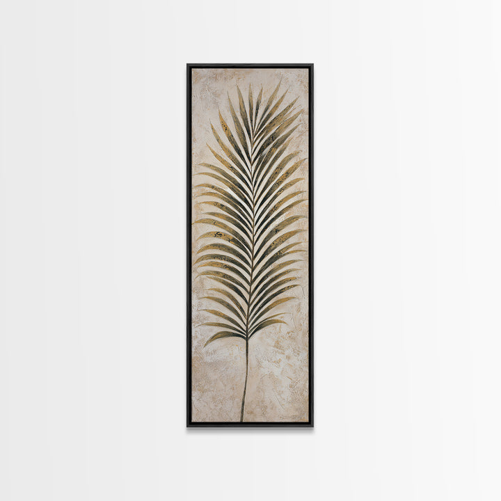 Tropical Palm Leaf Painting Framed Canvas Print, Wall Art, Framed Wall Art, Living Room Decor, Fine Art, Fine Art Print, WAL-1x3-76