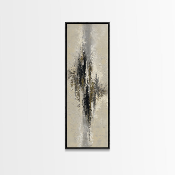Black and White Architectural Study Framed Canvas Print, Wall Art, Digital Print, Living Room Decor, Fine Art, WAL-1x3-92