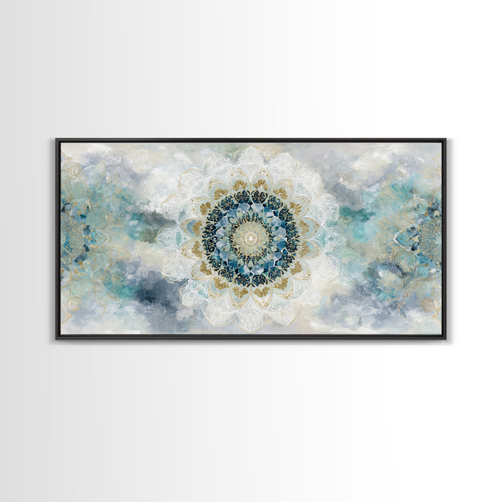 Sacred Geometry Mandala Canvas Print, Wall Art, Art Print, Living Room Decor, Fine Art, Wall Hanging, Home Decor Gift, WAL-2x1-17
