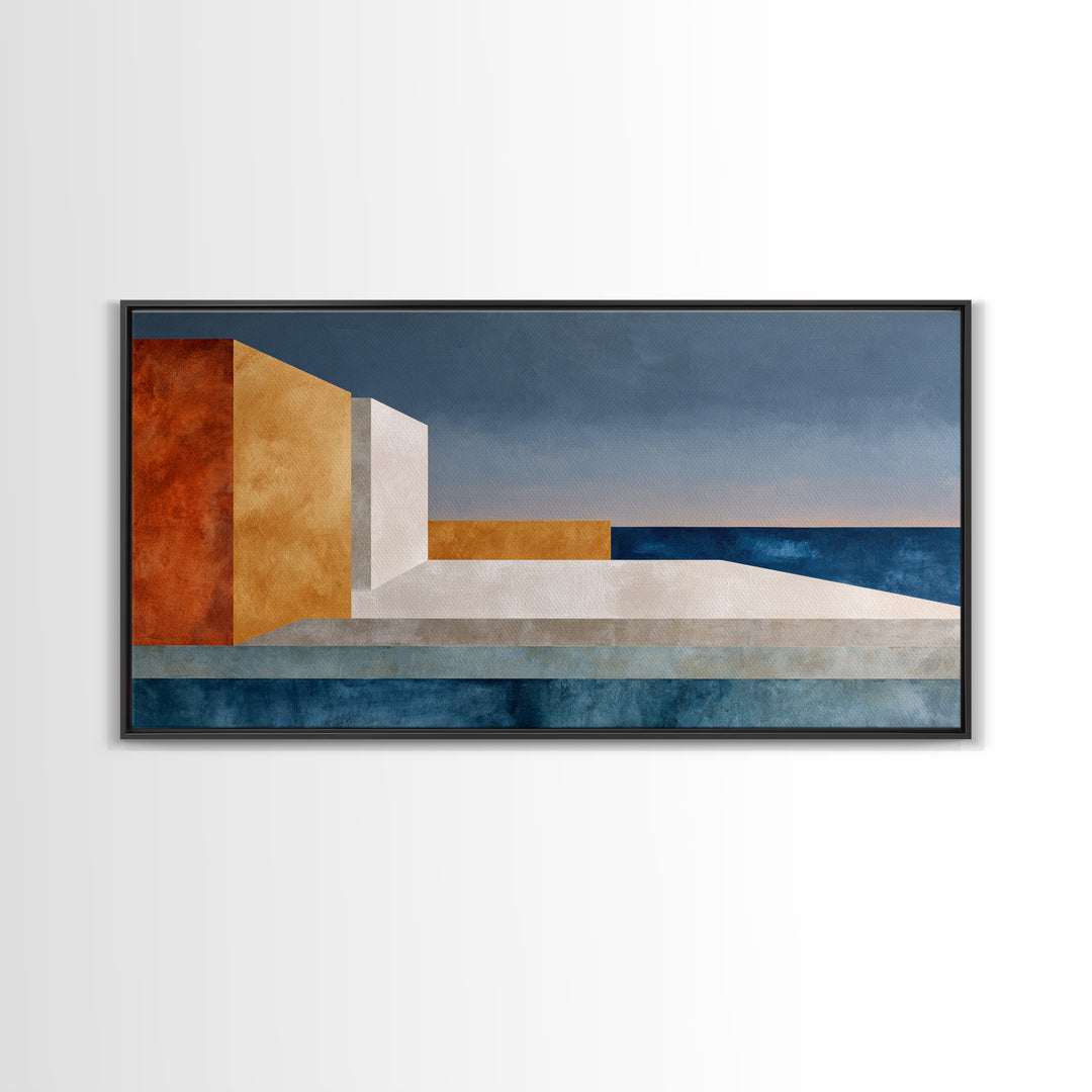 Modern Geometric Composition for Living Spaces Canvas Print, Wall Art, Wall Decor, Living Room Decor, Abstract Art, WAL-2x1-48