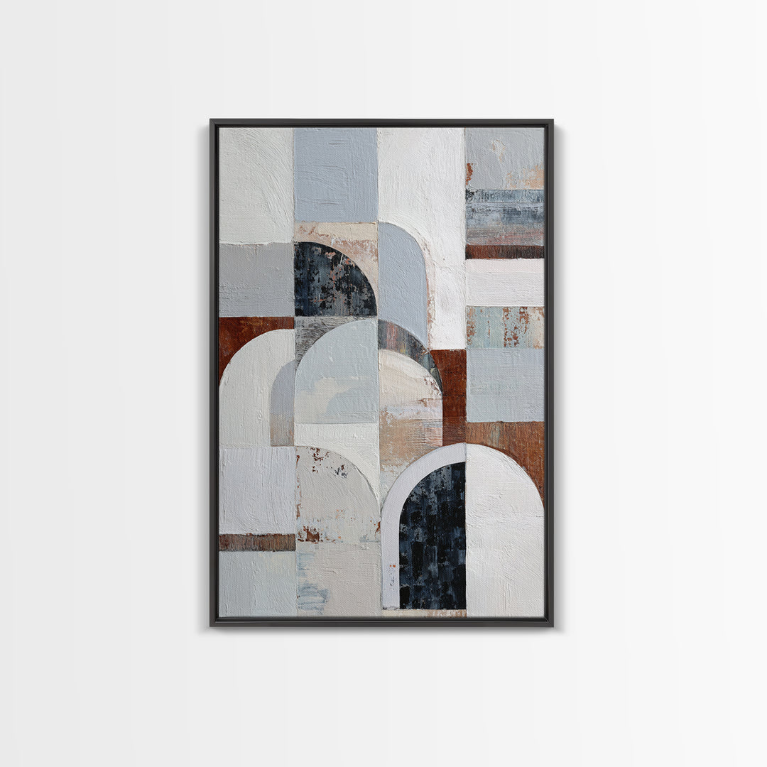 Luxury Neutral Plaster Texture Abstract Canvas Print, Wall Art, Art Print, Living Room Decor, Abstract Art, Wall Hanging, WAL-2x3-23