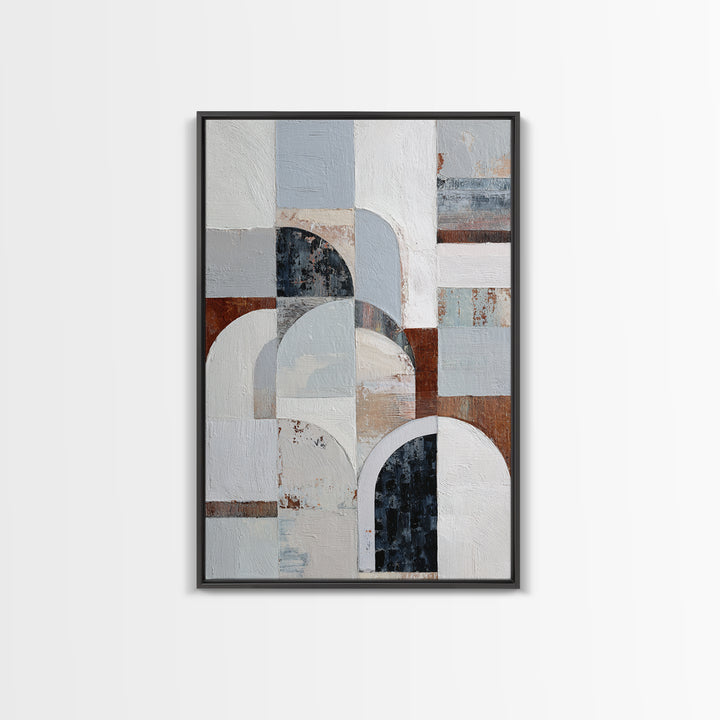 Luxury Neutral Plaster Texture Abstract Canvas Print, Wall Art, Art Print, Living Room Decor, Abstract Art, Wall Hanging, WAL-2x3-23