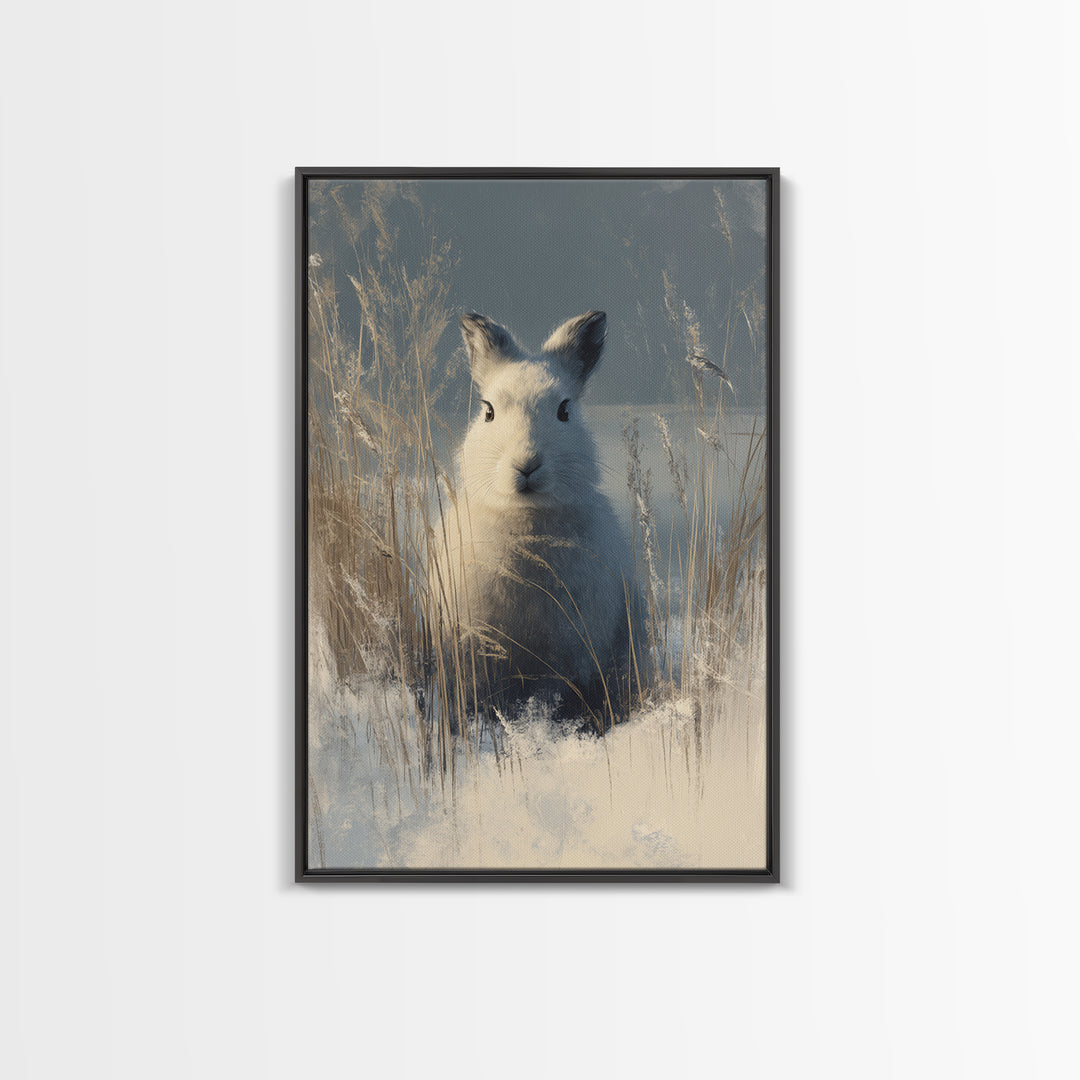 Whimsical Animal Portrait Framed Canvas Print, Wall Art, Printable Wall Art, Living Room Decor, Fine Art, Original Art, WAL-2x3-55