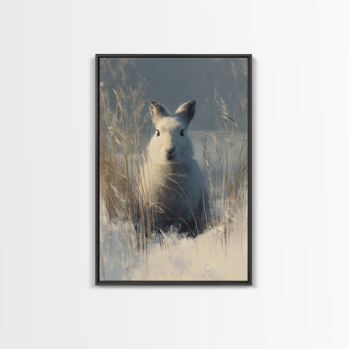 Whimsical Animal Portrait Framed Canvas Print, Wall Art, Printable Wall Art, Living Room Decor, Fine Art, Original Art, WAL-2x3-55