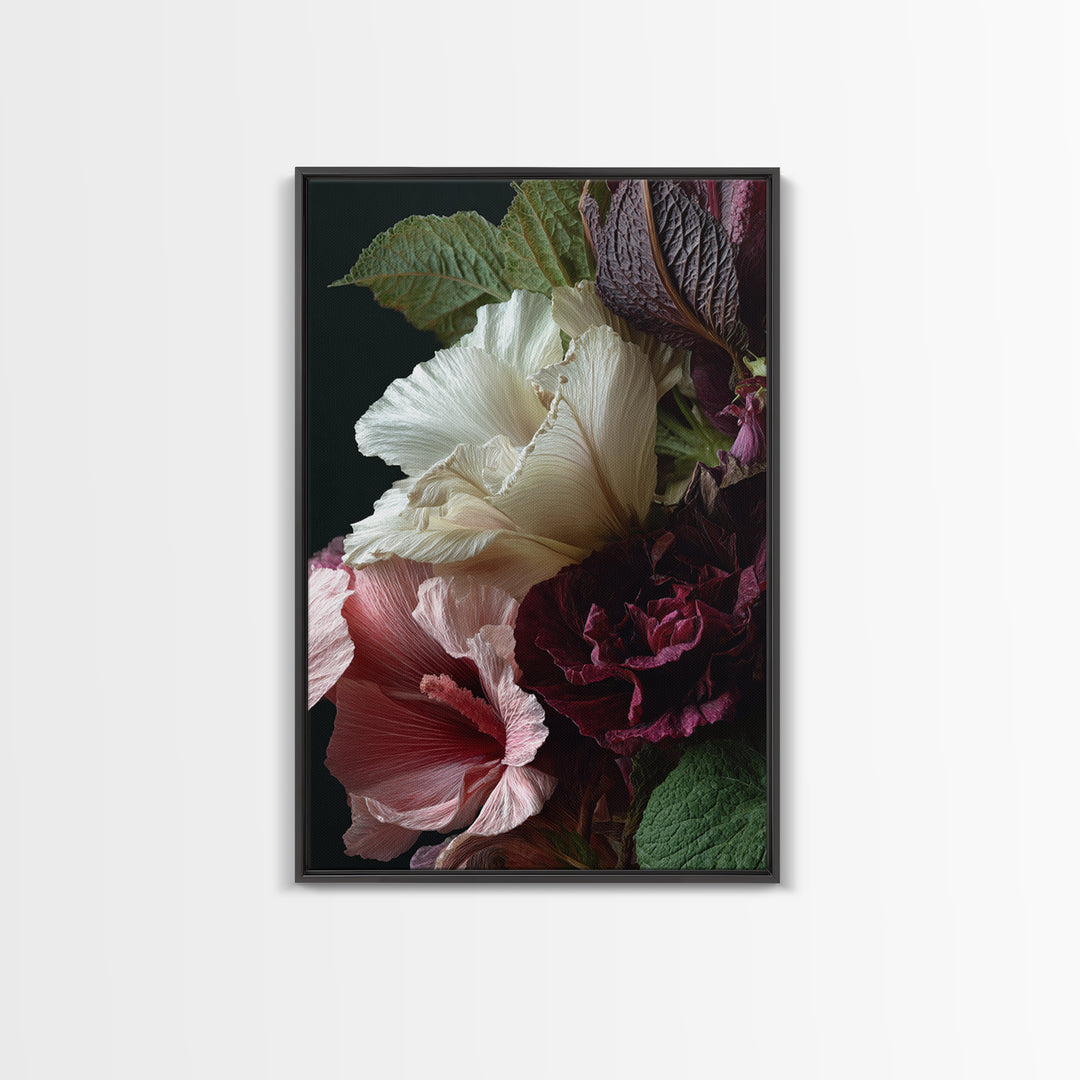 Large Botanical Print Canvas Print, Wall Art, Wall Art Prints, Living Room Decor, Fine Art, Abstract Art, Textured Wall Art, WAL-2x3-58