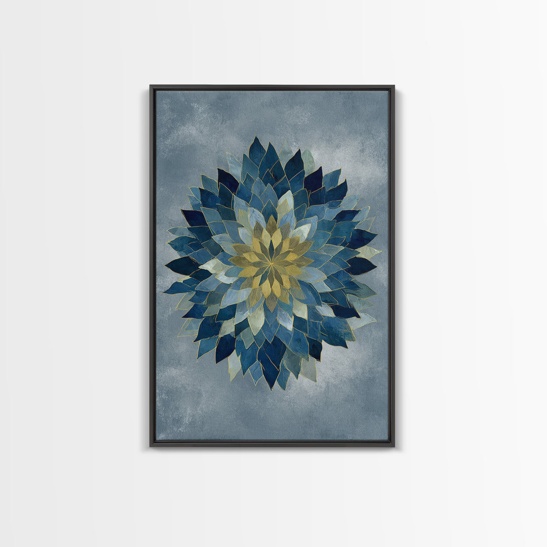 Sacred Geometry Mandala Canvas Print, Wall Art, Original Art, Living Room Decor, Fine Art, Modern Decor, Fine Art Print, WAL-2x3-77