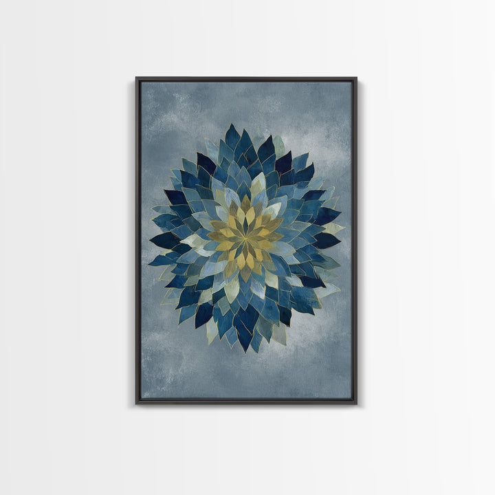 Sacred Geometry Mandala Canvas Print, Wall Art, Original Art, Living Room Decor, Fine Art, Modern Decor, Fine Art Print, WAL-2x3-77