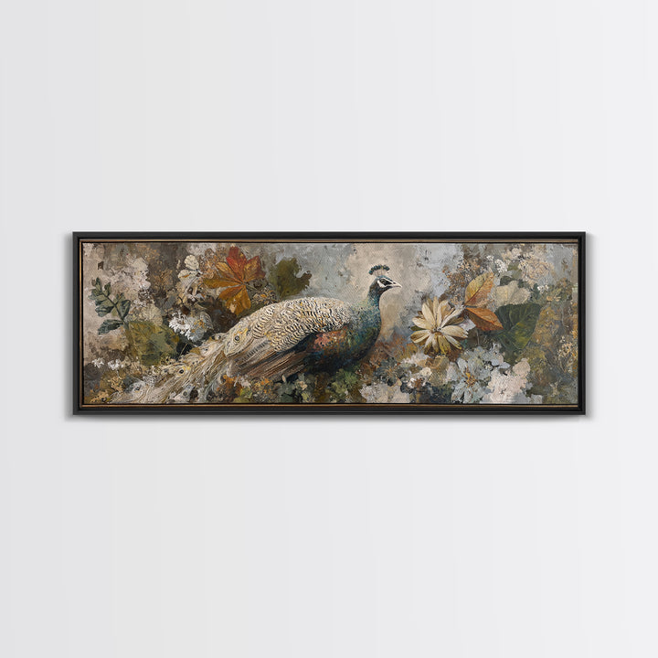 Whimsical Animal Portrait Framed Canvas Print, Wall Art, Gallery Decor, Living Room Decor, Fine Art, Home Decor, WAL-3x1-15