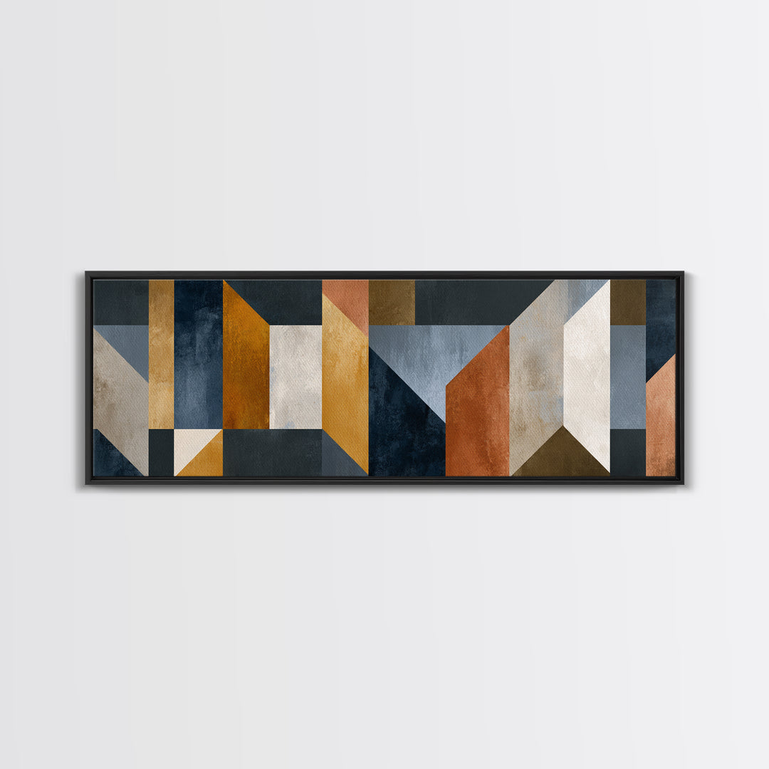 Modern Geometric Composition for Living Spaces Canvas Print, Wall Art, Prints Wall Art, Living Room Decor, Fine Art, WAL-3x1-20