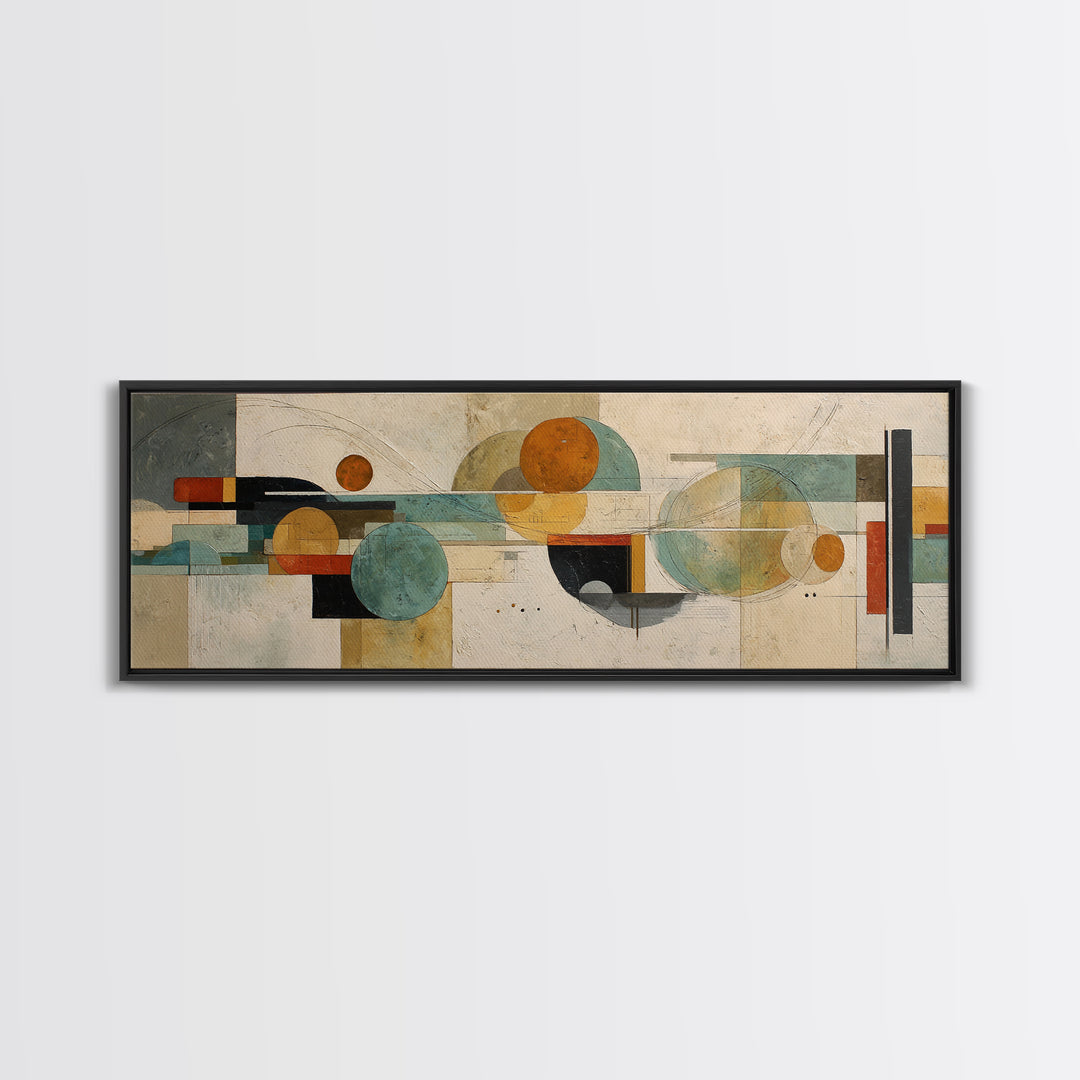 Statement Abstract with Bold Layered Brushwork Canvas Print, Wall Art, Abstract Wall Art, Living Room Decor, Abstract Art, WAL-3x1-41
