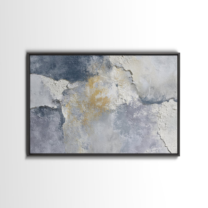 Luxury Neutral Plaster Texture Abstract Canvas Print, Wall Art, Wall Hangings, Living Room Decor, Abstract Art, WAL-3x2-67