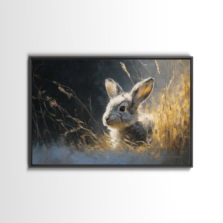 Whimsical Animal Portrait Framed Canvas Print, Wall Art, Wall Art Prints, Living Room Decor, Fine Art, Abstract Art, WAL-3x2-99