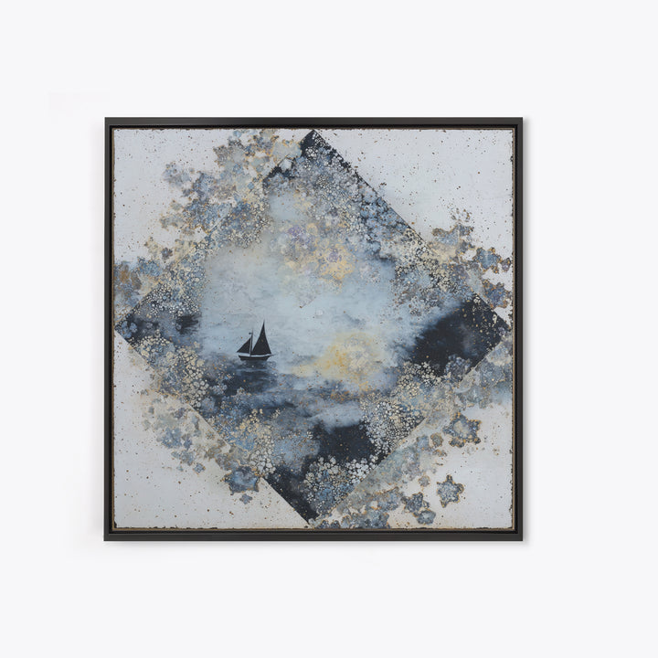 Two Swans Forming a Heart on Dark Framed Canvas Print, Wedding Art, Wedding Table Decor, Living Room Decor, Fine Art, Romance, WED-1x1-2