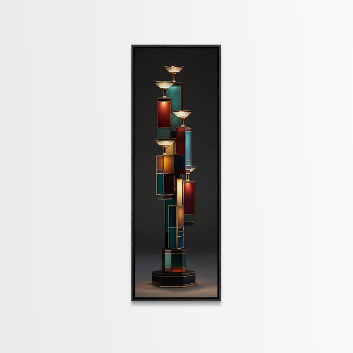 Champagne Coupe Tower Canvas Print, Wedding Art, Custom Portrait, Living Room Decor, Fine Art, Romance, Wedding Decoration, WED-1x3-33