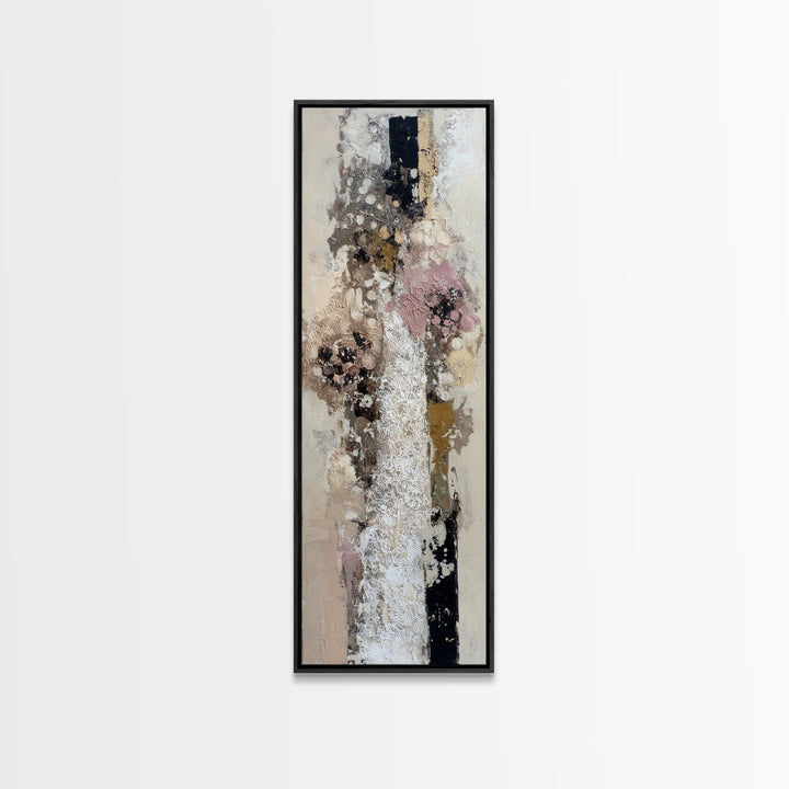 Bridal Veil Texture Abstract Canvas Print, Wedding Art, Living Room Decor, Abstract Art, Romance, Printable Art, WED-1x3-43