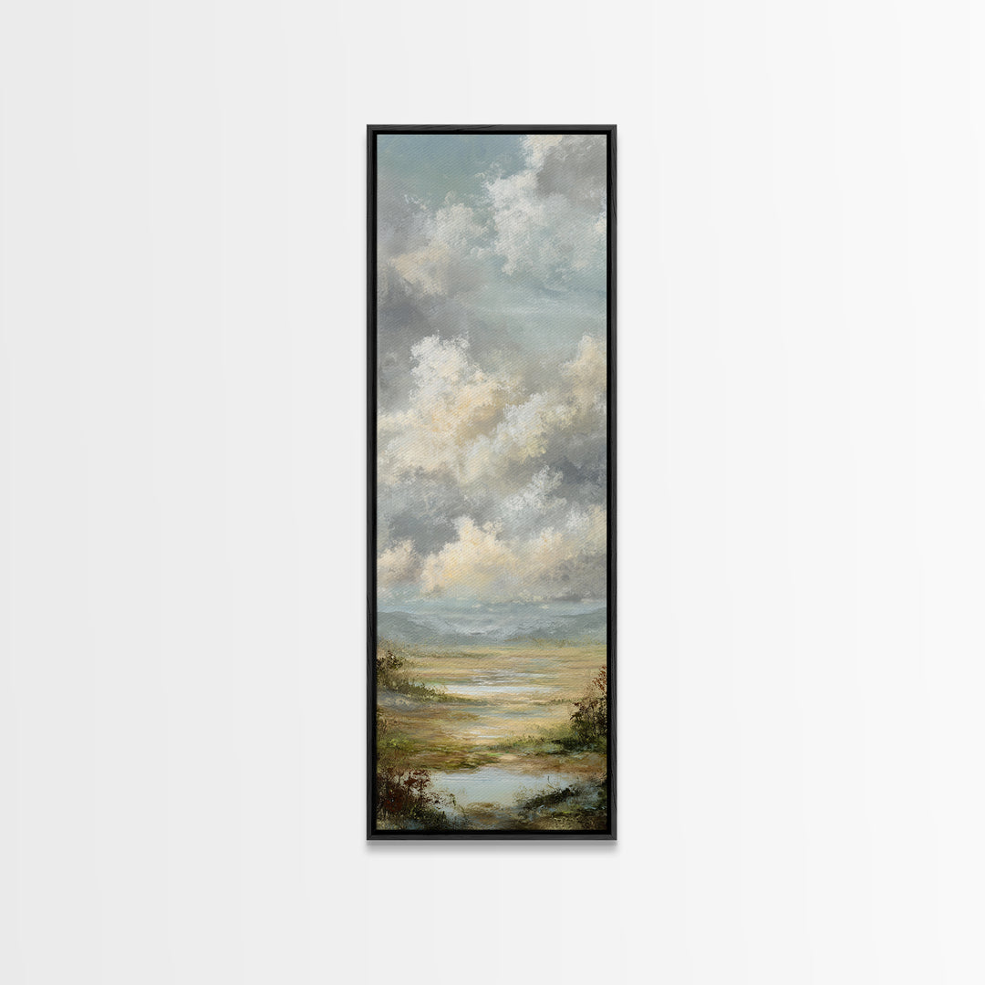 Blush Cloudscape with Dreamy Atmosphere Canvas Print, Wedding Art, Art Print, Living Room Decor, Abstract Art, Romance, WED-1x3-51