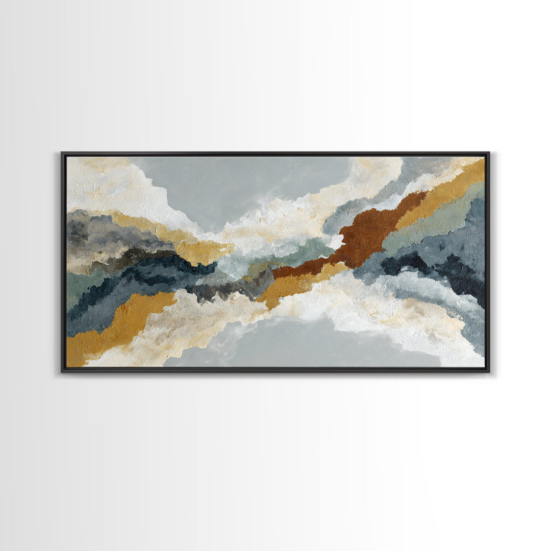 Bridal Veil Texture Abstract Framed Canvas Print, Wedding Art, Printable Art, Living Room Decor, Abstract Art, Romance, WED-2x1-51