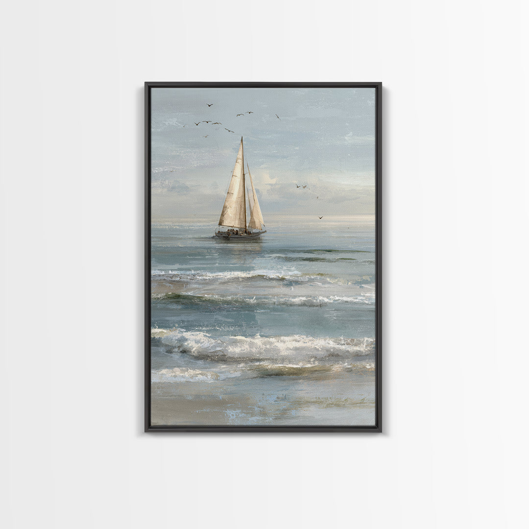 Honeymoon Coastal Sunset Framed Canvas Print, Wedding Art, Boho Decor, Living Room Decor, Fine Art, Romance, Art Print, WED-2x3-1