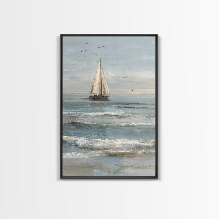 Honeymoon Coastal Sunset Framed Canvas Print, Wedding Art, Boho Decor, Living Room Decor, Fine Art, Romance, Art Print, WED-2x3-1