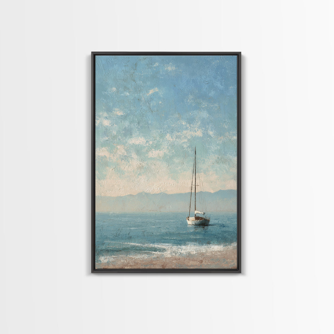 Honeymoon Coastal Sunset Framed Canvas Print, Wedding Art, Boho Decor, Living Room Decor, Fine Art, Romance, Art Print, WED-2x3-25