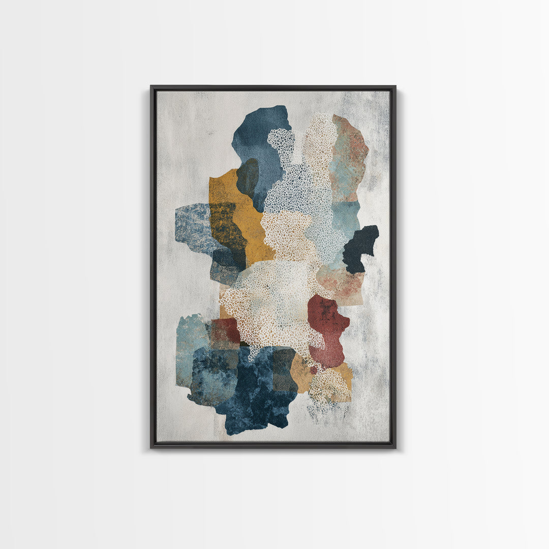 Lace Pattern Ivory Abstraction Framed Canvas Print, Wedding Art, Wedding Poster, Living Room Decor, Fine Art, Romance, WED-2x3-51