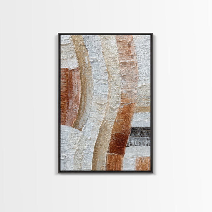 Bridal Veil Texture Abstract Framed Canvas Print, Wedding Art, Boho Decor, Living Room Decor, Abstract Art, Romance, Art Print, WED-2x3-63
