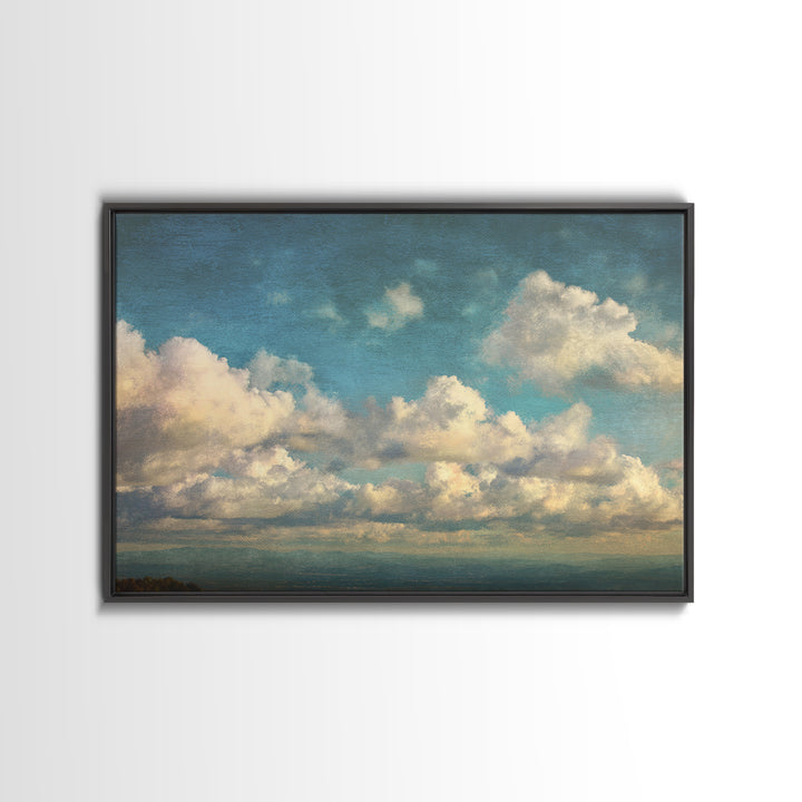 Blush Cloudscape with Dreamy Atmosphere Canvas Print, Wedding Art, Downloadable Art, Living Room Decor, Abstract Art, Romance, WED-3x2-43