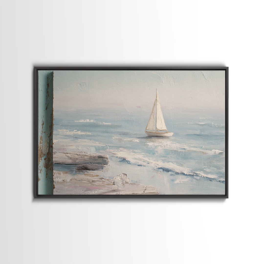 Honeymoon Coastal Sunset Framed Canvas Print, Wedding Art, Jewish Art, Living Room Decor, Romance, Personalized Wedding, WED-3x2-69