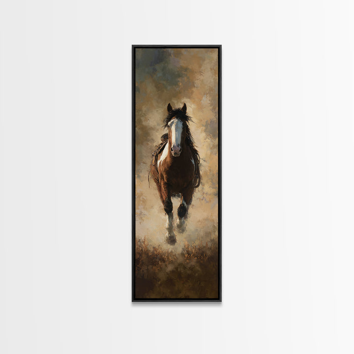 Train Crossing Western Plains Framed Canvas Print, Western Art, Western Wall Decor, Southwestern Decor, Fine Art, Frontier, WES-1x3-83