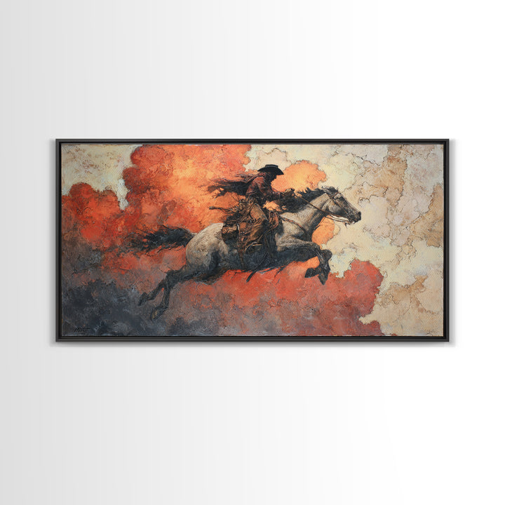 Old Revolver and Roses Canvas Print, Western Art, Downloadable Art, Southwestern Decor, Fine Art, Frontier, Gallery Decor, WES-2x1-63