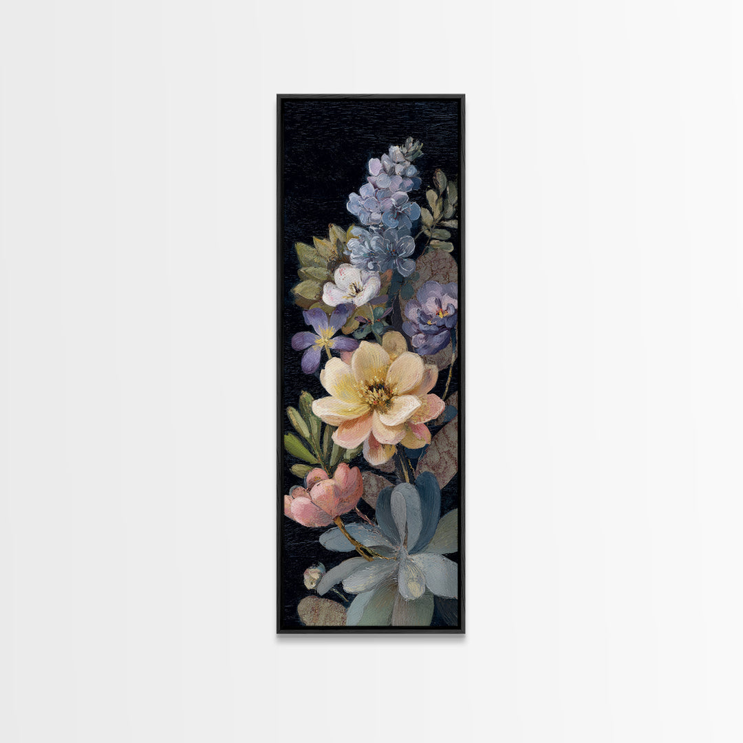 Robot Watering a Single Flower Canvas Print, Whimsical Art, Nursery, Living Room Decor, Oil Painting, Wonder, Watercolor Art, WHI-1x3-33
