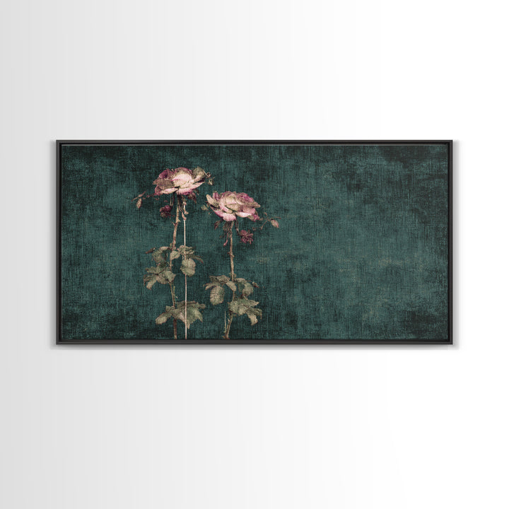 Robot Watering a Single Flower Canvas Print, Whimsical Art, Pet Portrait, Living Room Decor, Wonder, Abstract Wall Art, WHI-2x1-41