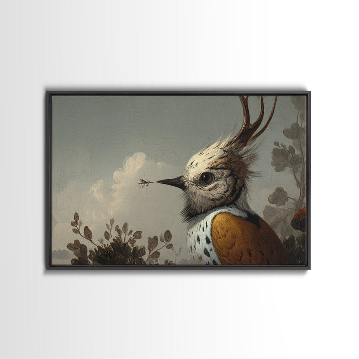 Bird Delivering a Tiny Love Letter Canvas Print, Whimsical Art, Digital Art, Living Room Decor, Fine Art, Wonder, Nursery, WHI-3x2-75