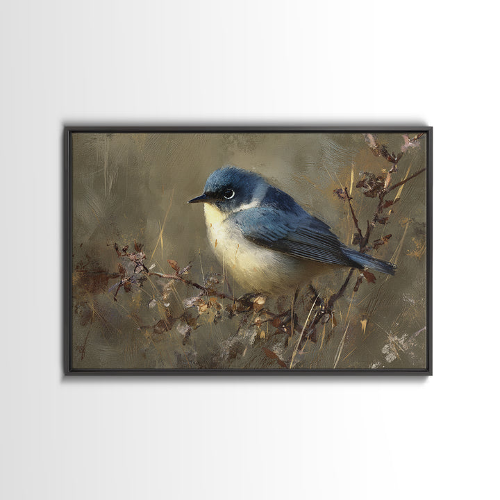 Bird Delivering a Tiny Love Letter Framed Canvas Print, Whimsical Art, Nursery Wall Art, Living Room Decor, Fine Art, Wonder, WHI-3x2-99