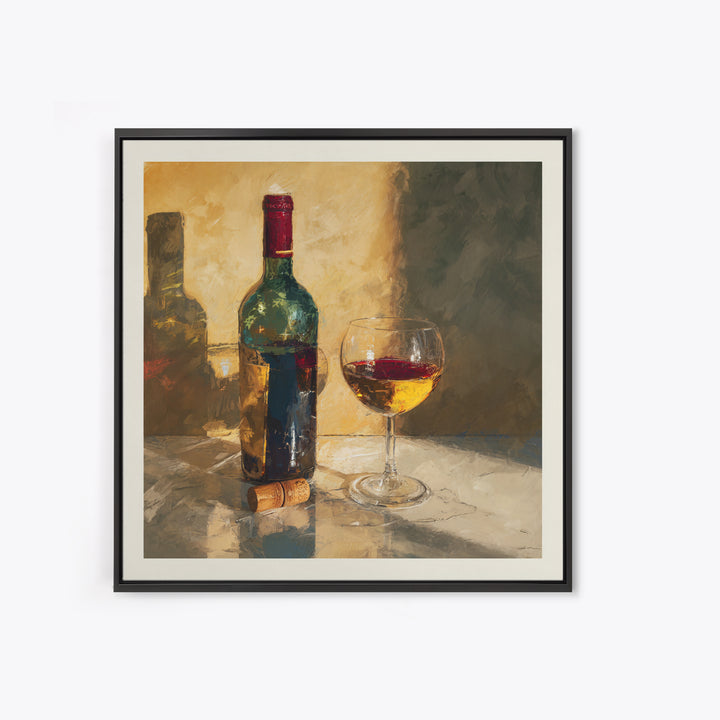 Wine Tasting Flight Rendered as Elegant Still Canvas Print, Winery Art, Gallery Wall Art, Winery Decor, Fine Art, Vineyard, WIN-1x1-10
