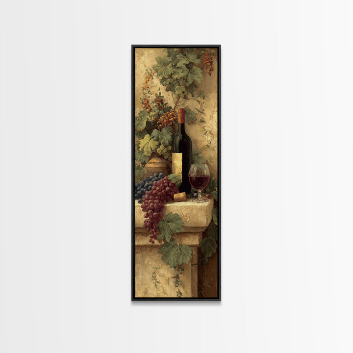 Italian Villa Vineyard Landscape Canvas Print, Winery Art, Living Room Decor, Winery Decor, Fine Art, Vineyard, Travel Poster, WIN-1x3-56