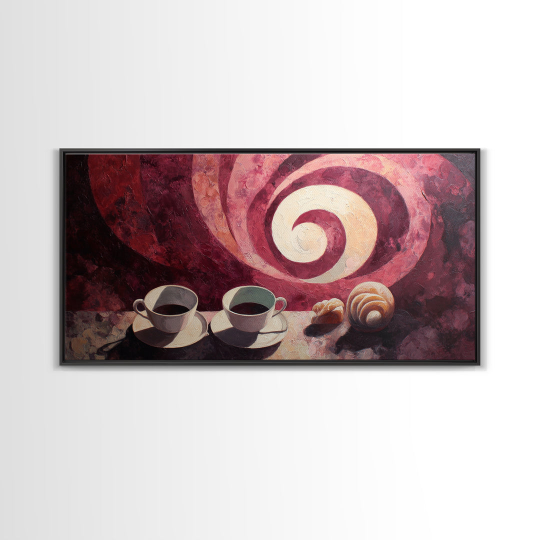 Red Wine Swirl Abstract Framed Canvas Print, Winery Art, Wall Art Print, Winery Decor, Abstract Art, Vineyard, Gallery Decor, WIN-2x1-99