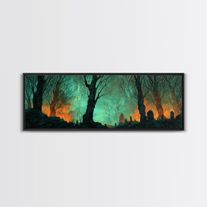 The Star-Seer Of Black Dunwich, Lovecraftian Wall Art, Extra Wide Wall Art, Canvas Print, Halloween Home Decor, Gothic Wall Art