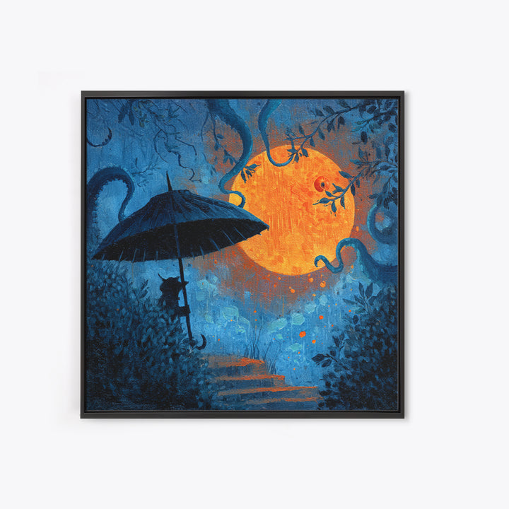The Umbrella Of The Outer Rain, Gothic Home Decor, Square Wall Art, Canvas Print, Halloween Home Decor, Gothic Wall Art, Halloween Decor