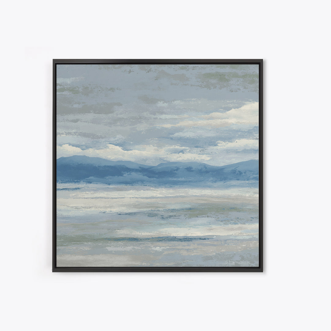 Simple Mountain Layers Canvas Print, Waiting Room Art, Digital Art Print, Waiting Room Decor, Watercolor Art, Calm, WRA-1x1-14