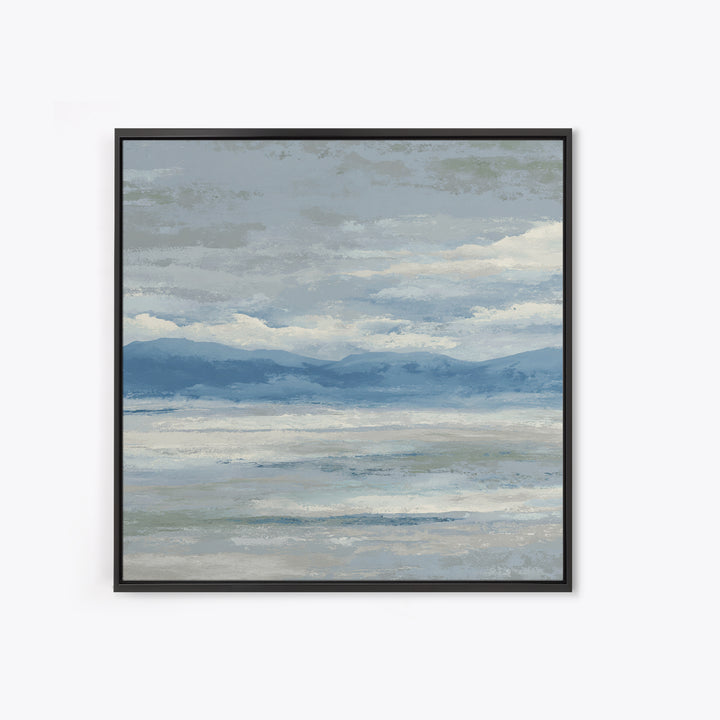 Simple Mountain Layers Canvas Print, Waiting Room Art, Digital Art Print, Waiting Room Decor, Watercolor Art, Calm, WRA-1x1-14