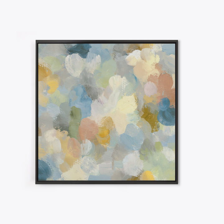 Pastel Rainbow Shapes for Pediatric Spaces Canvas Print, Waiting Room Art, Office Wall Decor, Waiting Room Decor, Abstract Art, WRA-1x1-18