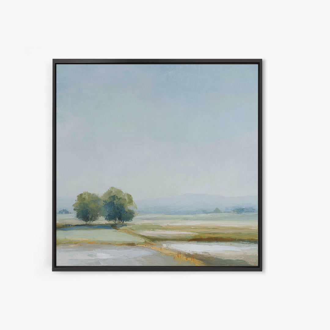 Open Field with Distant Tree Canvas Print, Waiting Room Art, Printable Art, Waiting Room Decor, Calm, Digital Art Print, WRA-1x1-23