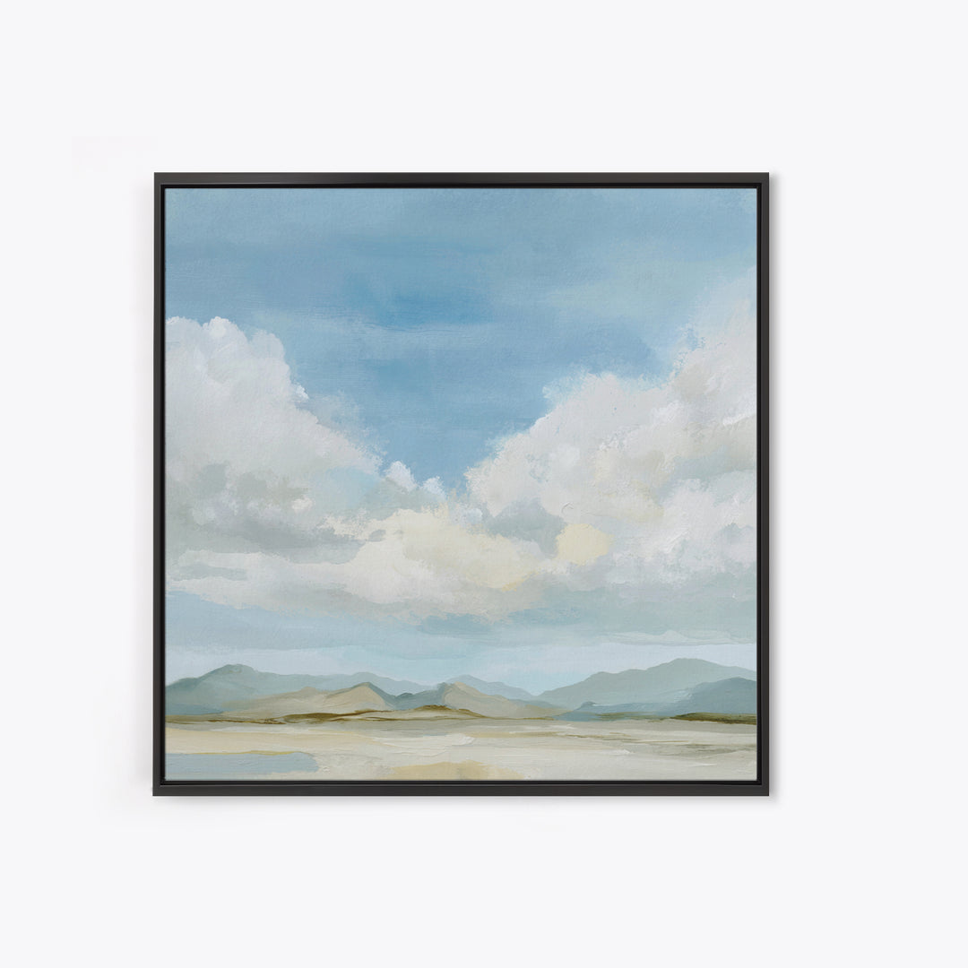 Calming Landscape with Open Sky and Gentle Canvas Print, Waiting Room Art, Modern Decor, Waiting Room Decor, Fine Art, Calm, WRA-1x1-25