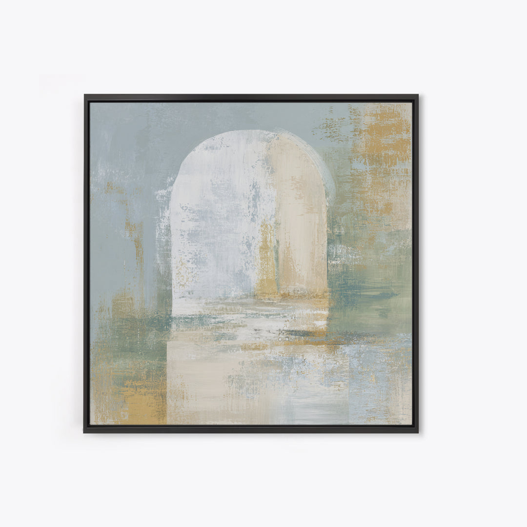 Modern Neutral Arch Abstraction Canvas Print, Waiting Room Art, Neutral Decor, Waiting Room Decor, Abstract Art, Calm, WRA-1x1-69